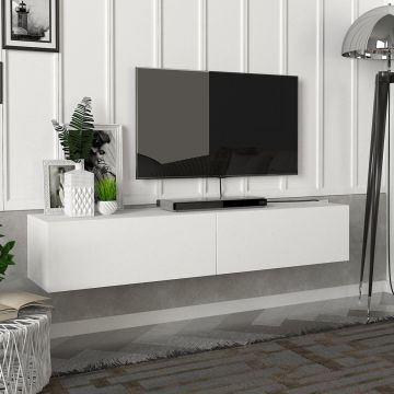 Mueble TV suspendido Toivakka aglomerado 135 x 31 x 25 cm - En diferentes colores [en.casa]