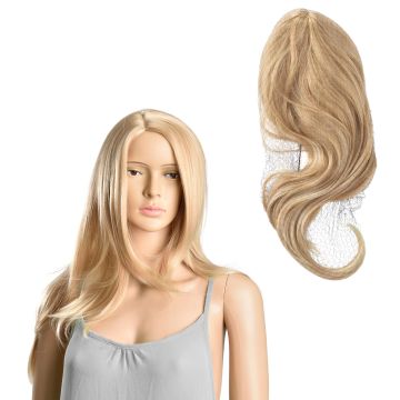 [in.tec]  Peluca larga rubia - peluca de pelo sintético - de mujer, pelo largo, liso, 61 cm 