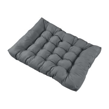 [en.casa] 1x cojín de asiento para sofá- palé / para europalé [gris claro] cojín In/Outdoor - cojín acolchado - válido para exteriores
