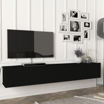 Mueble TV suspendido Vihti aglomerado 180 x 31 x 30 cm - En diferentes colores [en.casa]