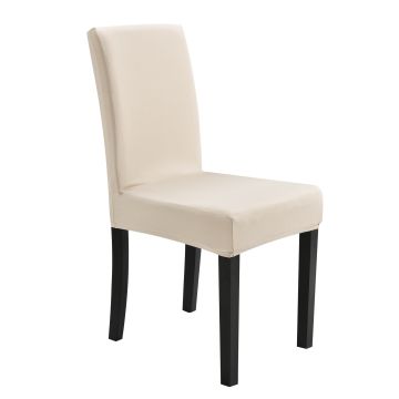 [neu.haus] Funda para silla en color arena material extensible y elástico para diferentes tamaños de sillas