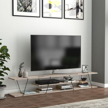 Mueble de salón TV Säffle aglomerado/metal - En diferentes medidas 180/160/143 cm y colores [en.casa]
