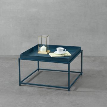 Mesa de centro Lipizza con tablero extraíble metal 36 x 59 x 59 cm - En diferentes colores [en.casa]