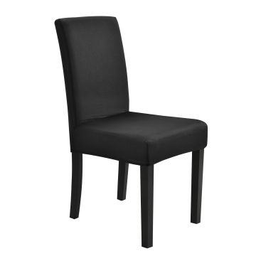 [neu.haus] Funda para silla en color negro material extensible y elástico para diferentes tamaños de sillas